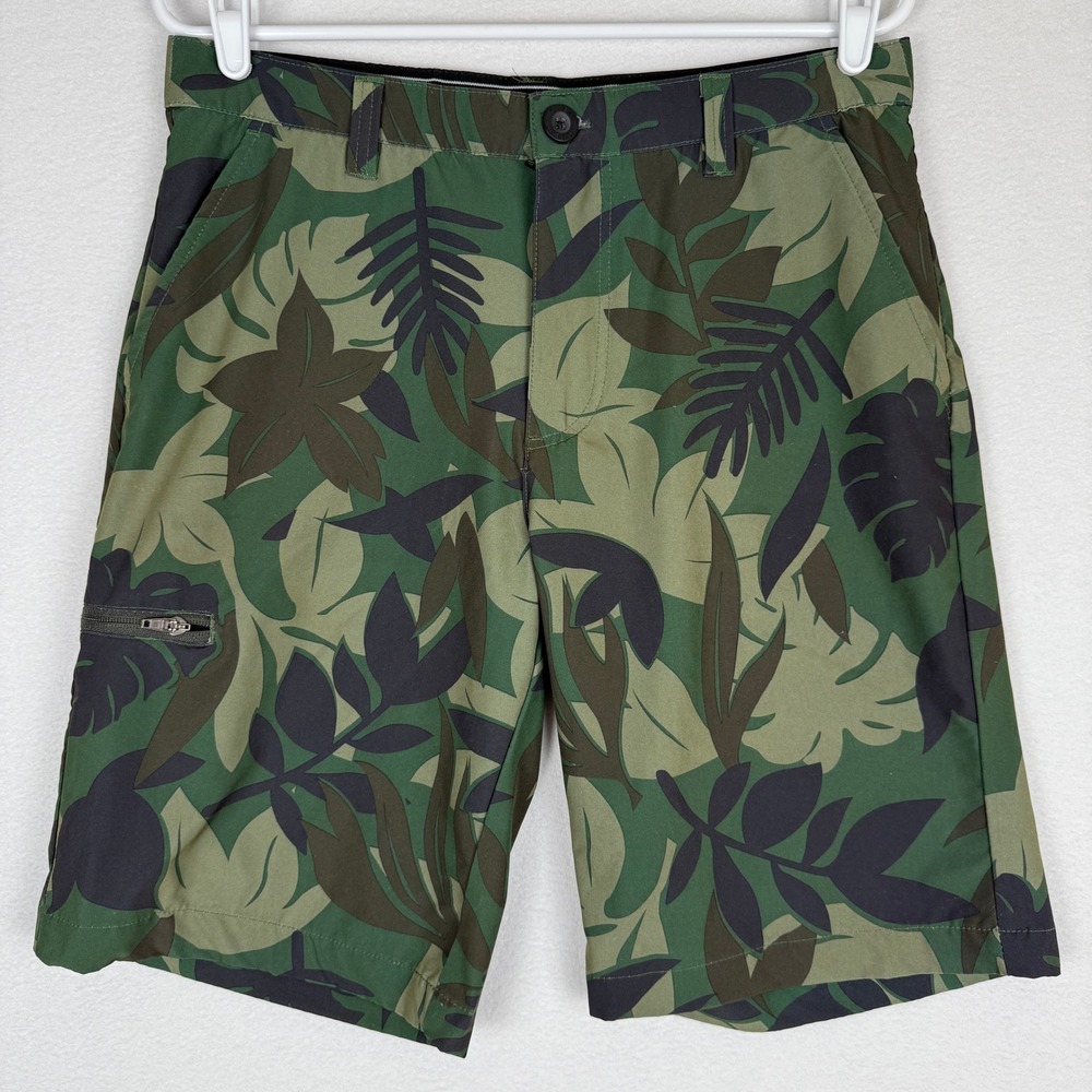 No Fear Shorts Mens 32‎ Tropical Camo Chino Performance Lightweight Stretch